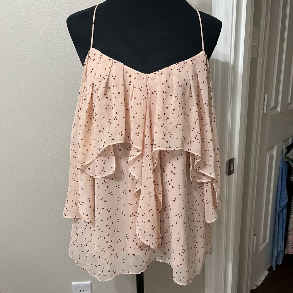 Entro Women's Tiered Top Sz Medium Lined Whimsy Fairy Babydoll Y2K